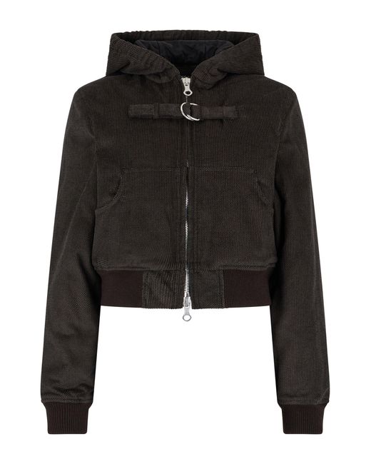 Our Legacy Black Dark Padded Jacket With Zip