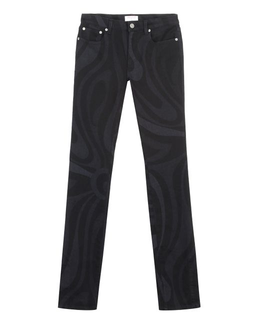Emilio Pucci Blue 5-Pocket Straight-Leg Jeans