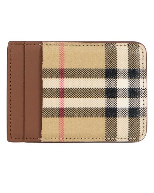 Burberry Brown Tartan Wallet for men
