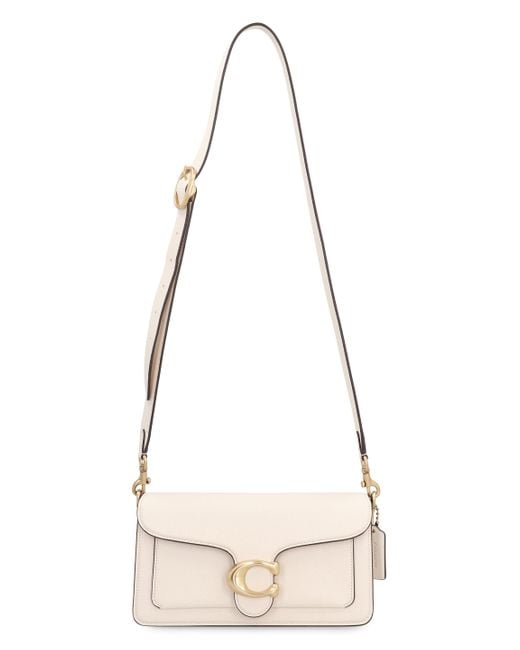 COACH Natural Tabby 26 Chalk Leather Shoulder Bag