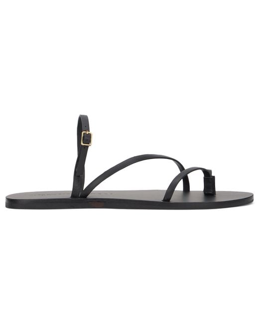 Manebí Black Low Leather Sandal
