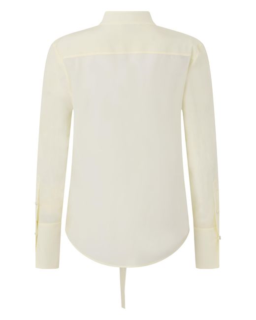 McQueen White Silk Blouse