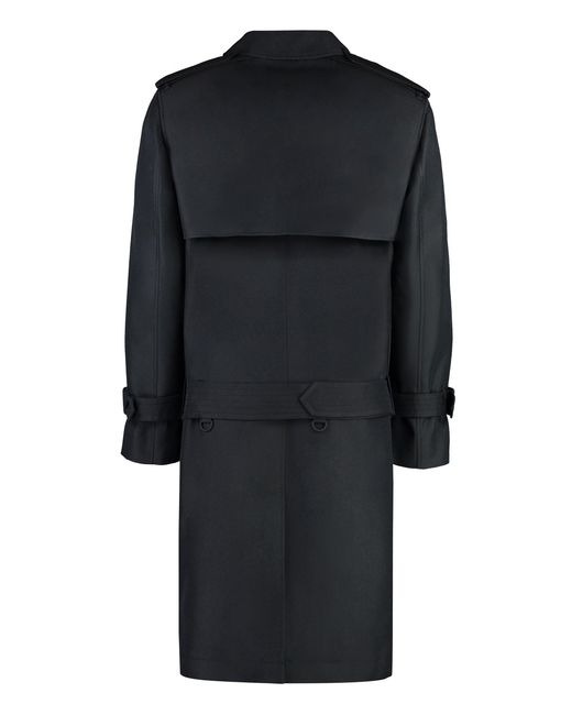 Burberry Black Regular Trench Coat for men