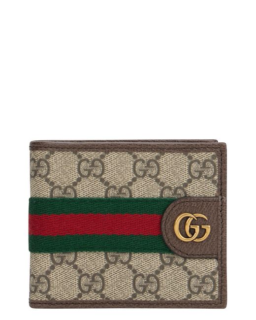 Gucci Gray Bi-Fold Wallet Ophidia for men