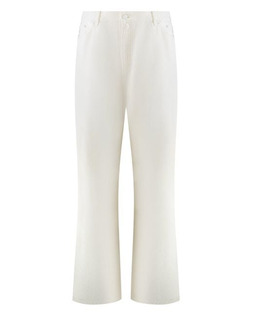 Lois White Paloma Wide-Leg Jeans