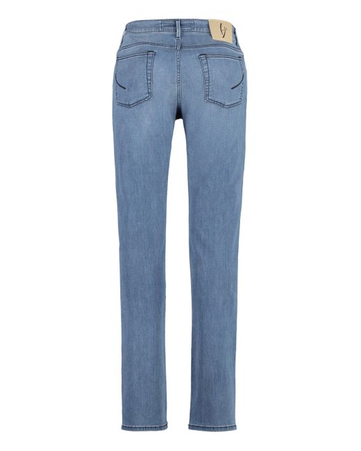 handpicked Blue Ravello Slim Fit Jeans for men