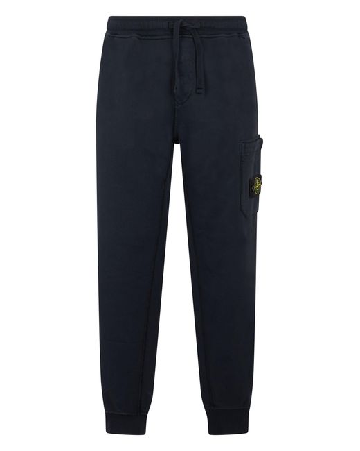 Stone Island Blue Sport Pants With Elastic for men