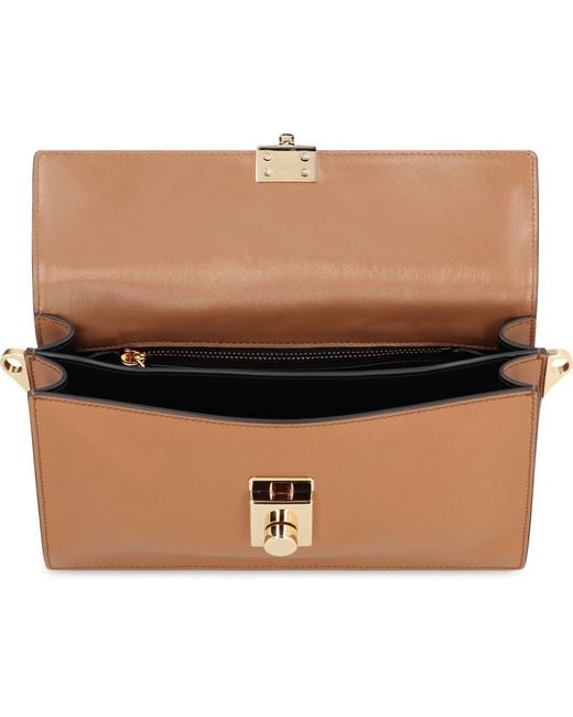 Borsa a spalla Soft Sound small in pelle di Prada in Multicolor