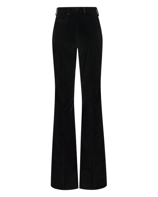 Etro Black High-Waist Wide-Leg Pants
