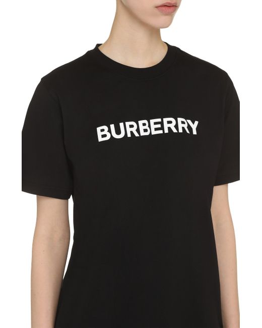 Burberry Black Logo Cotton T-Shirt