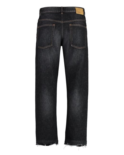 Isabel Marant Black Jelden 5-Pocket Straight-Leg Jeans for men