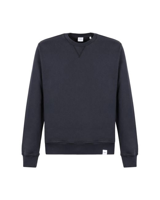 Aspesi Blue Crew Neck Pullover Sweater for men
