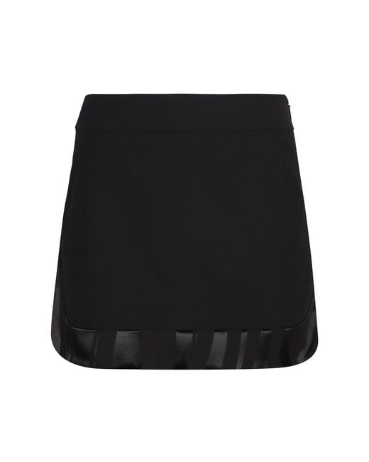 Emilio Pucci Black Wool Miniskirt