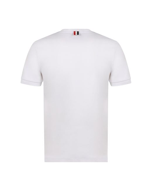 Thom Browne White Crew Neck T-Shirt