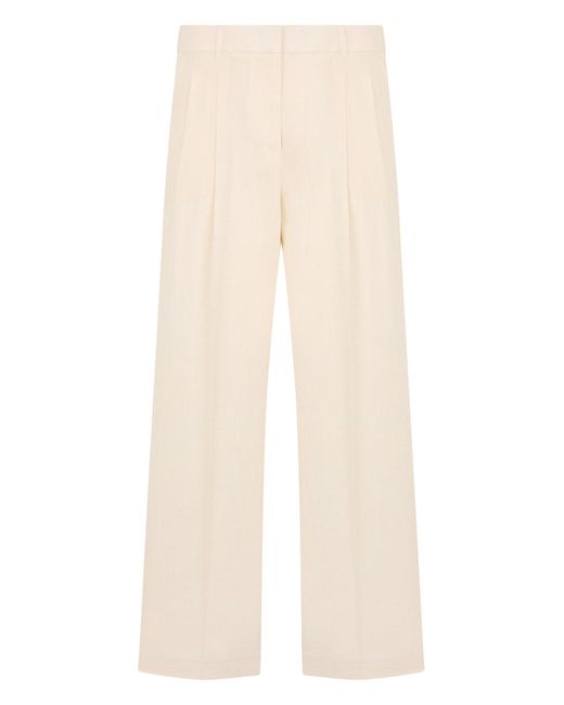 Peserico Natural Loose Cotton Pants