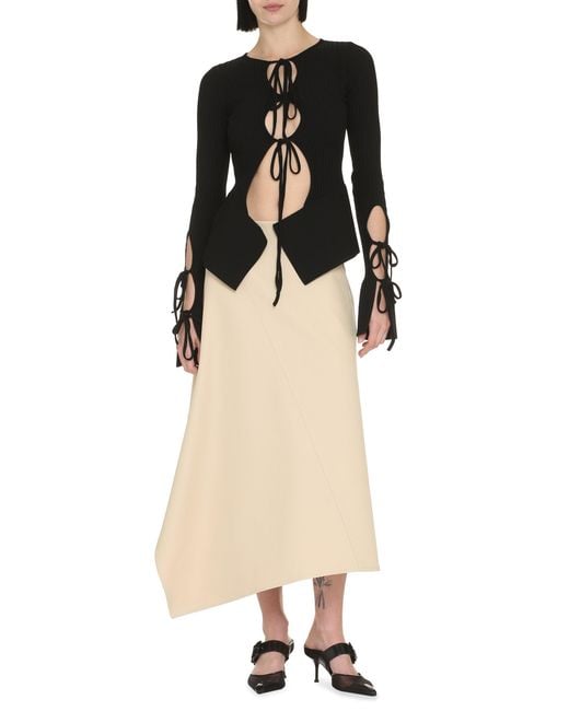 ANDREADAMO Black Long-Sleeve Top