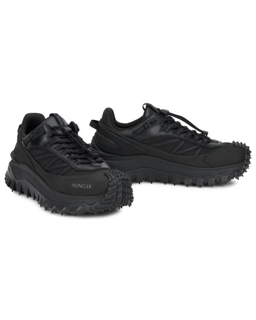 Moncler Black Sneakers With Thick Sole for men