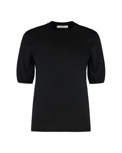 Max Mara Black Basic Wool Shirt