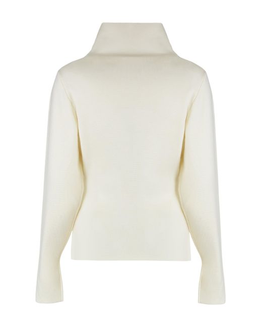 P.A.R.O.S.H. White Sweater With Turtleneck