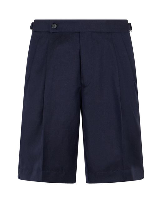 Slowear Blue Dark Lightweight And Versatile Shorts for men