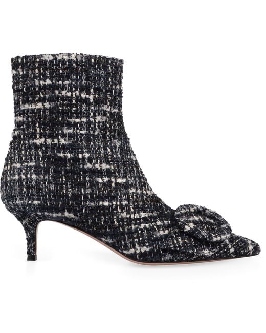 Gianvito Rossi Black Fabric Ankle Boots