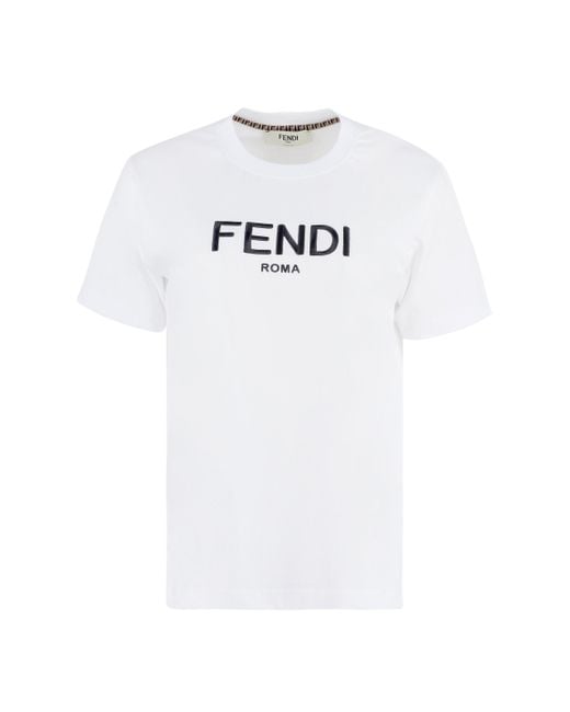 Fendi logo top t shirt