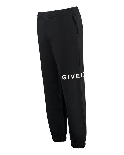 Pantaloni in felpa con logo di Givenchy in Black da Uomo
