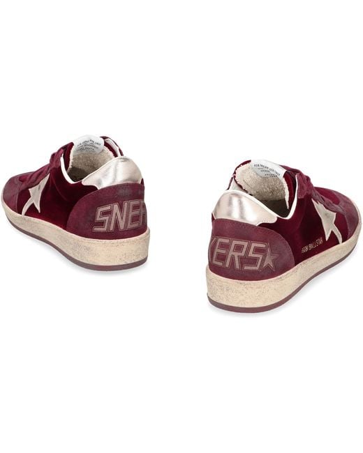 Golden Goose Deluxe Brand Purple Ball Star Low-Top Sneakers