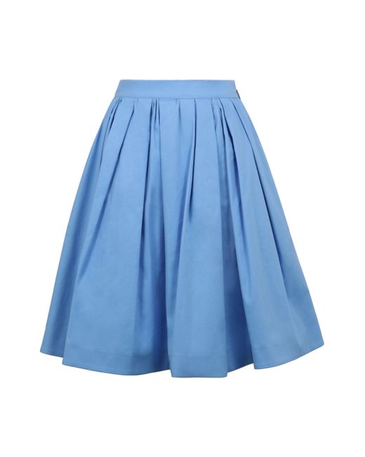 MSGM Blue Full Skirt