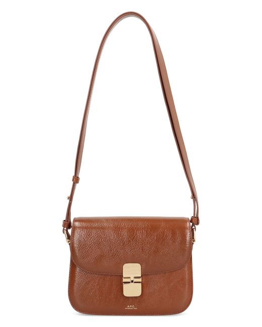 A.P.C. Brown Grace Small Bag