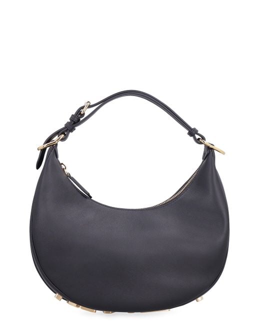 Fendi Graphy Leather Shoulder Bag in Blue | Lyst