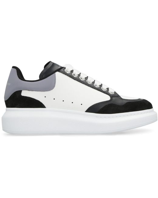 Alexander McQueen White Larry Leather Sneakers