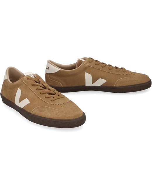 Veja Brown Low-Top Volley Sneakers for men