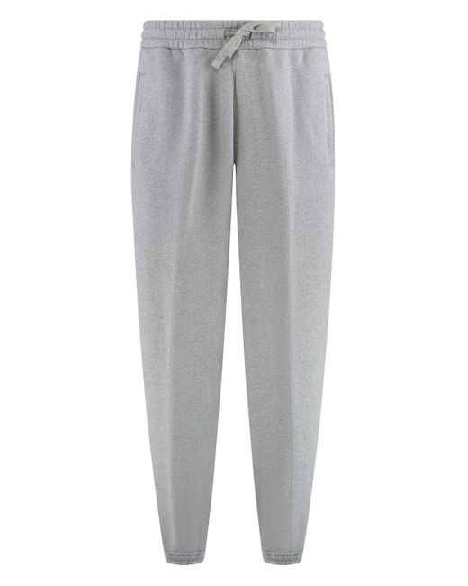 Pantaloni in felpa con banda a contrasto di Gucci in Gray da Uomo
