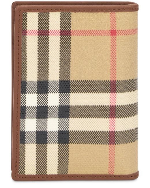 Burberry Natural Check Bifold Wallet for men