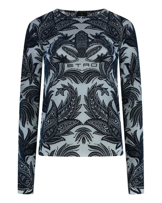 Etro Black Tulle Top