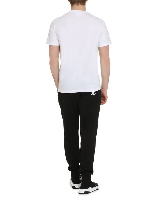 DSquared² White Cotton Crew-neck T-shirt for men