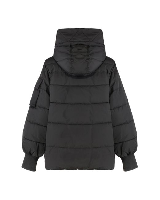 Pinko Black Crusca Hooded Short Down Jacket
