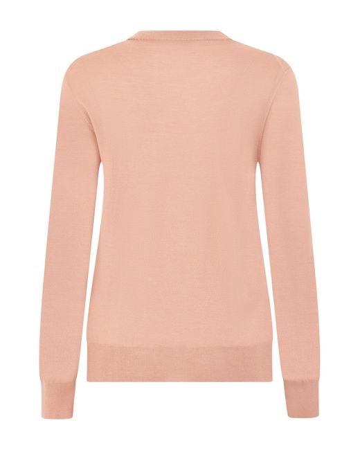 Slowear Pink Crew Neck Sweater