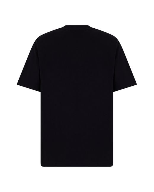 Boss Black Cotton T-Shirt With Short Sleeves for men