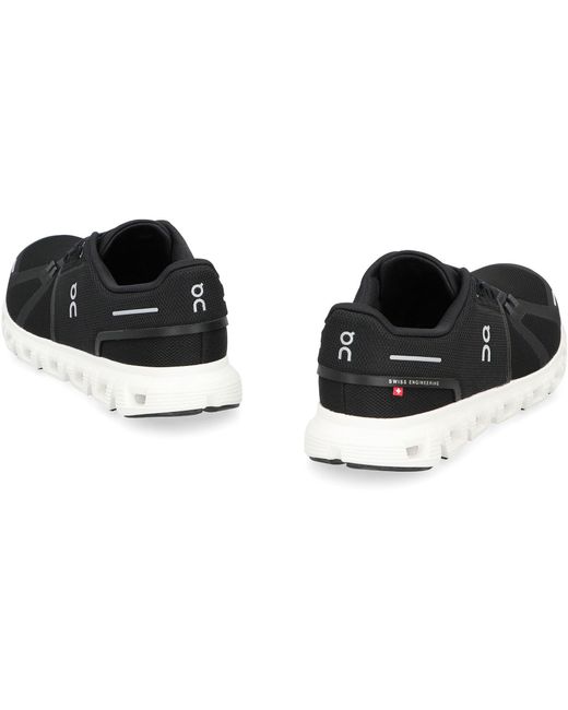 On Shoes Black Cloud 6 Low-Top Sneakers