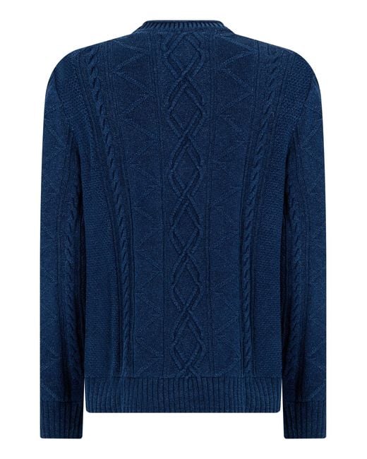 Gant Blue Crew Neck Sweater for men