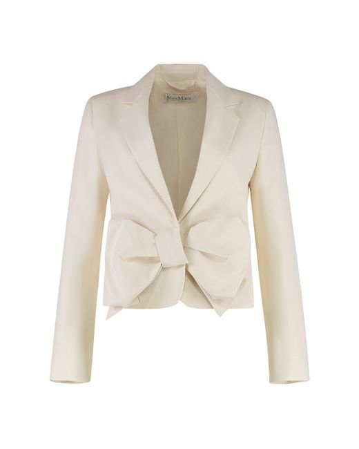 Max Mara White Asturie Cotton Jacket