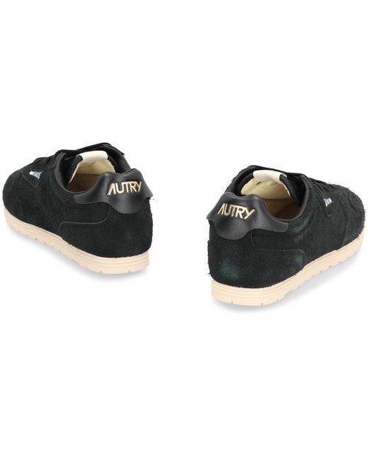 Autry Black Windspin Low-Top Sneakers for men