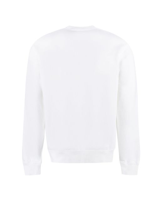 DSquared² White Cotton Crew-neck Sweatshirt for men