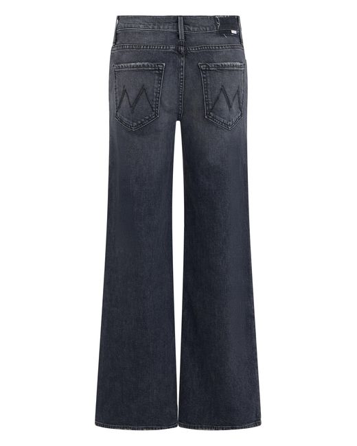 Mother Blue Wide Loose Fit Jeans