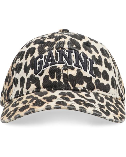 Ganni Black Baseball Cap