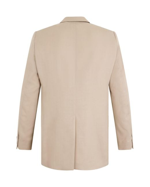 Boss Natural Single-Breasted Jacket With A Relaxed Fit for men
