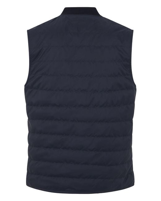 Slowear Blue Padded Vest for men