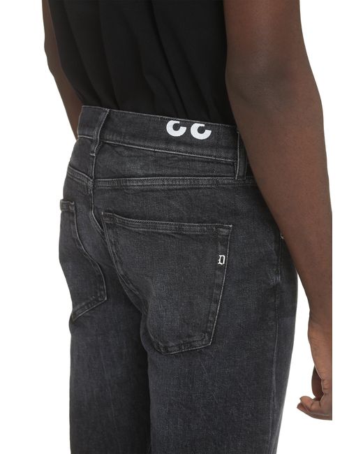 Dondup Blue Icon Stretch Cotton Jeans for men